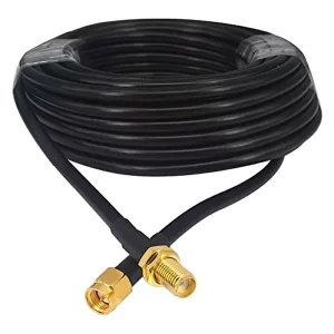 20m long antenna extension cable black sma male to sma female